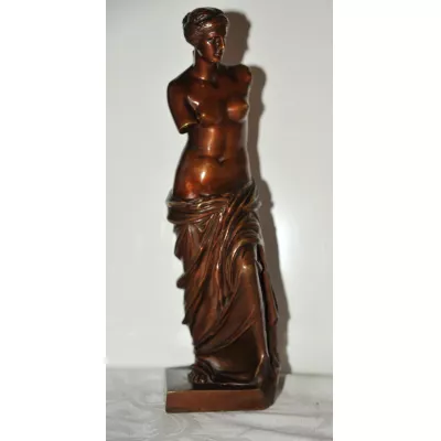 Französiche Bronzefigur der Venus De Milo von Sauvage von ca. 1880
