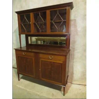 Massives, in Mahagoni eingelegtes Sideboard Edwardian 1900