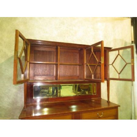 Massives, in Mahagoni eingelegtes Sideboard Edwardian 1900