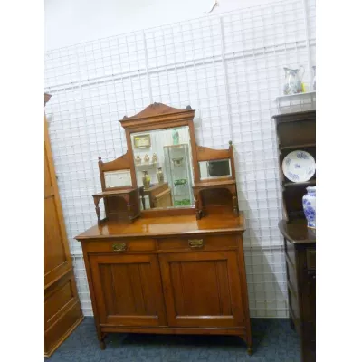 Edwardianisches Sideboard mit Spiegel  1900 JH  