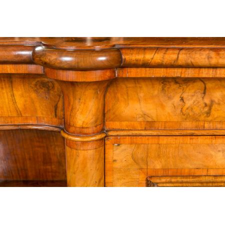 Viktorianisches Sideboard mit Spiegel aus Nussbaum