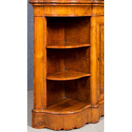 Viktorianisches Sideboard mit Spiegel aus Nussbaum