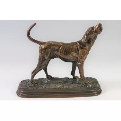 Französicher Bronzeguss Hund von Dubucand