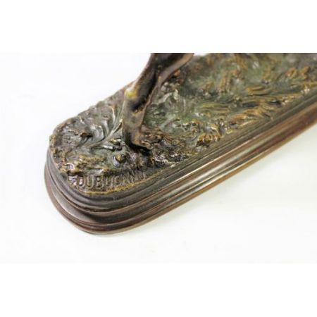 Französicher Bronzeguss Hund von Dubucand