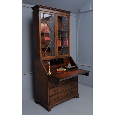 Prächtiger George III Mahagoni Sekretär  ca 1830