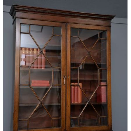 Prächtiger George III Mahagoni Sekretär  ca 1830