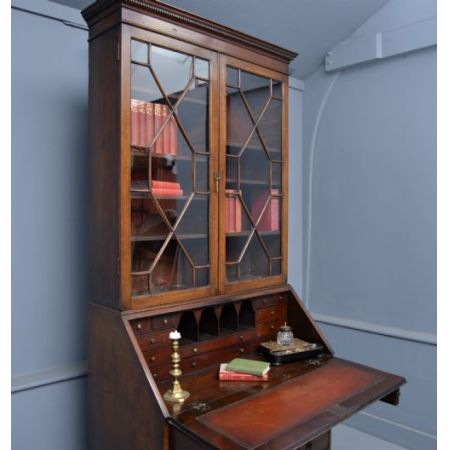 Prächtiger George III Mahagoni Sekretär  ca 1830