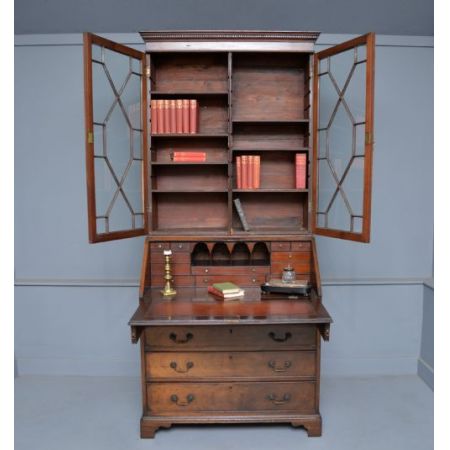 Prächtiger George III Mahagoni Sekretär  ca 1830