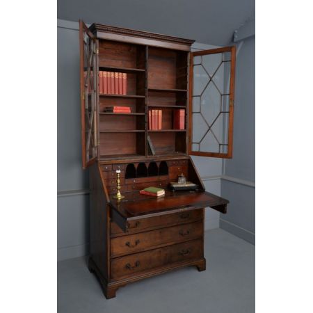 Prächtiger George III Mahagoni Sekretär  ca 1830