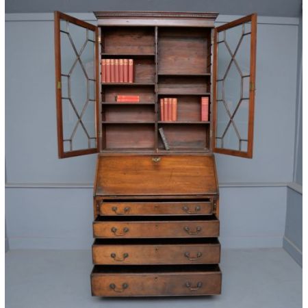 Prächtiger George III Mahagoni Sekretär  ca 1830