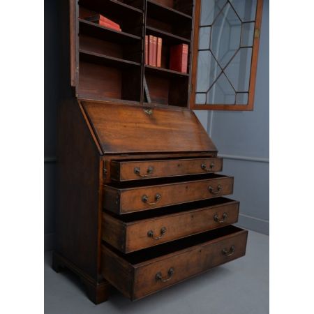 Prächtiger George III Mahagoni Sekretär  ca 1830