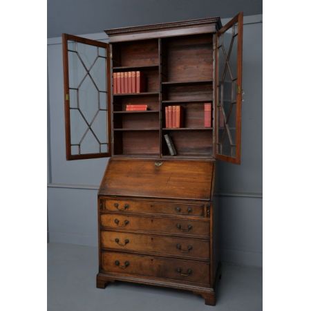 Prächtiger George III Mahagoni Sekretär  ca 1830