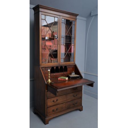 Prächtiger George III Mahagoni Sekretär  ca 1830