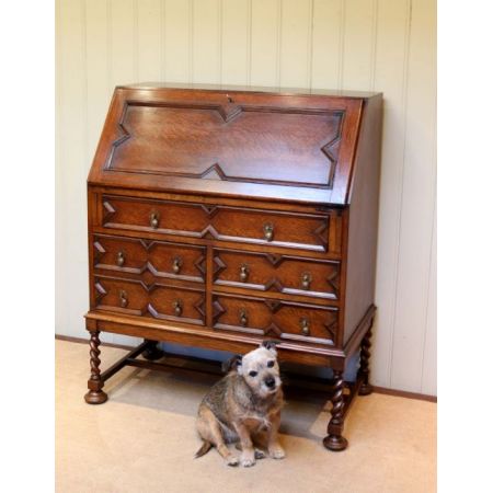 Massiver Eichen Sekretär von 1920 Jacobian style 