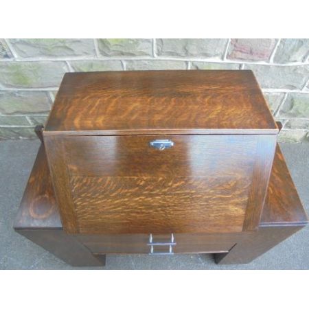 Art Deko Eichen Sekretär aus england Original 1920