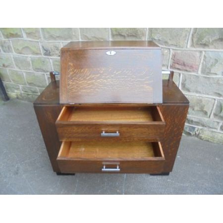 Art Deko Eichen Sekretär aus england Original 1920