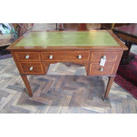 Antiker Edwardian Mahagoni Schreibtisch England 1890-1911