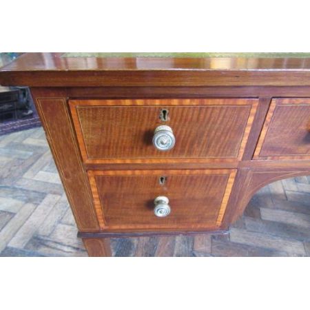 Antiker Edwardian Mahagoni Schreibtisch England 1890-1911