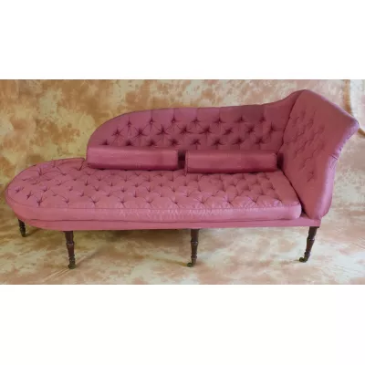 Schönes Chaiselonges aus England aus Mahagoni im guten brauchbaren Zustand original Regency 1815