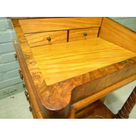 Massiver viktorianischer Nussbaum Davenport, wunderbar erhalten, ca. 1860 original