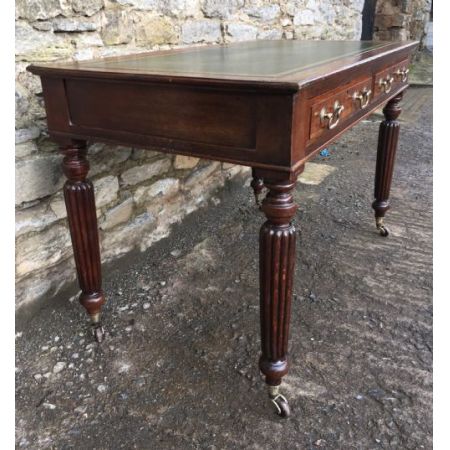 Antiker original viktorianischer Schreibtisch aus Eichenholz 