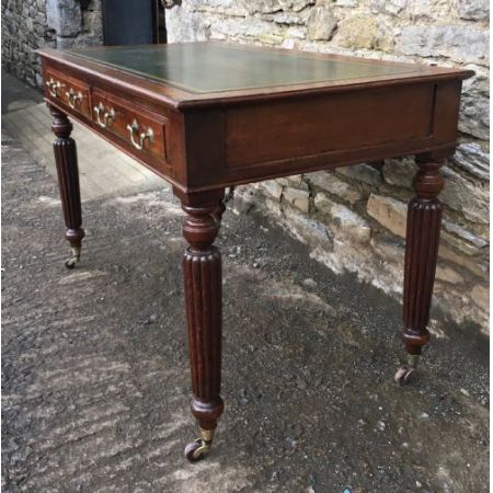 Antiker original viktorianischer Schreibtisch aus Eichenholz 