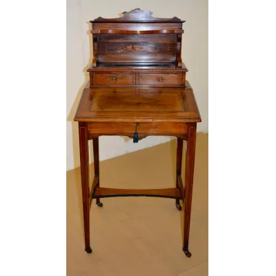Viktorianischer  Palisander (Rosewood)Damen Davenport original von ca. 1880
