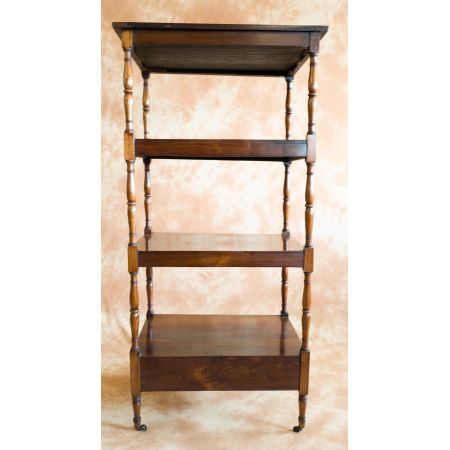 Offenes Bücherregal aus Palisanderholz, gut erhalten, original aus der Regency-Zeit