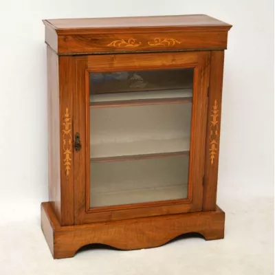 "Original viktorianische Nussbaum Vitrine von ca. 1860" - echte Antiquität 