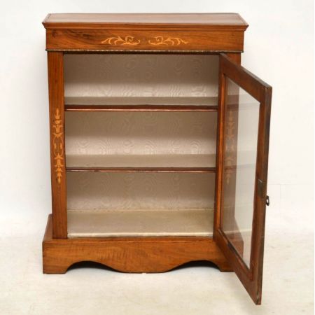 "Original viktorianische Nussbaum Vitrine von ca. 1860" - echte Antiquität