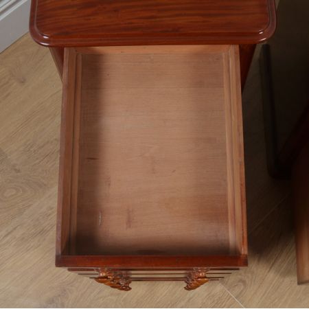 Antikes Paar englischer viktorianischer Mahagoni Nachtische (ca. 1860) Orginal Massivholz