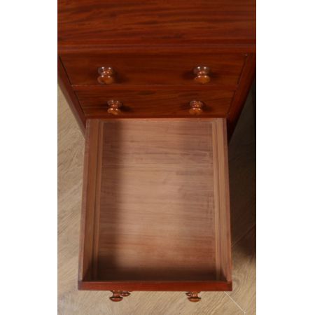 Antikes Paar englischer viktorianischer Mahagoni Nachtische (ca. 1860) Orginal Massivholz