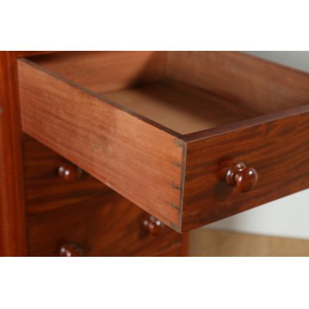 Antikes Paar englischer viktorianischer Mahagoni Nachtische (ca. 1860) Orginal Massivholz