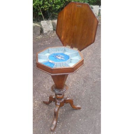 Antiker viktorianischer Schachtisch, original von 1880, aus Mahagoniholz