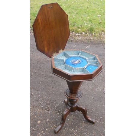 Antiker viktorianischer Schachtisch, original von 1880, aus Mahagoniholz