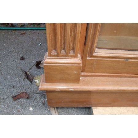 Große edwardianische Mahagoni Massivholz Vitrine 1900