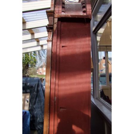 Große edwardianische Mahagoni Massivholz Vitrine 1900