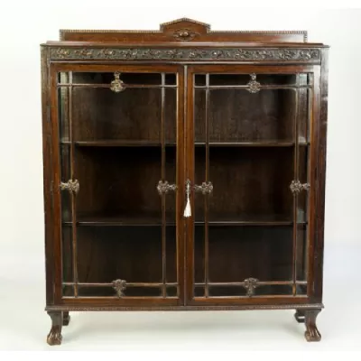 Hochwertige antike Vitrine  1920 original verglast