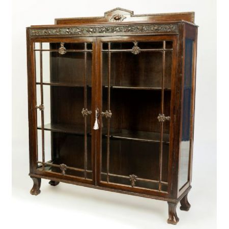 Hochwertige antike Vitrine  1920 original verglast