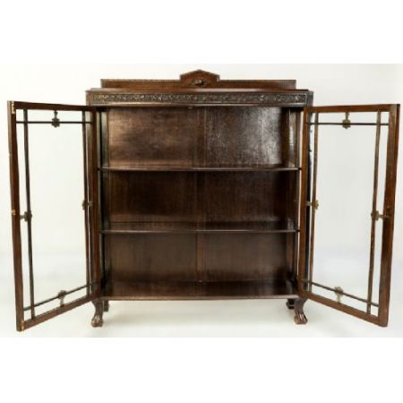 Hochwertige antike Vitrine  1920 original verglast