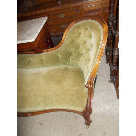 "Chaiselongue" viktorianisch Nussbaum 19.Jhd