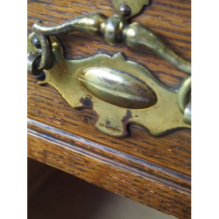 Kleiner antiker edwardianischer Schreibtisch Eiche  1890