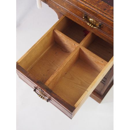 Kleiner antiker edwardianischer Schreibtisch Eiche  1890