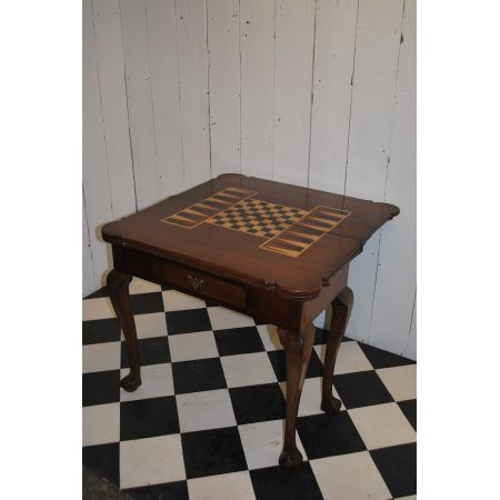 Georgianischer Mahagoni Spieltisch 1800  top erhalten