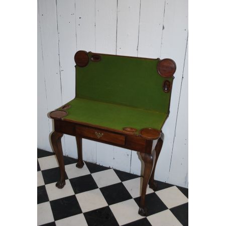 Georgianischer Mahagoni Spieltisch 1800  top erhalten
