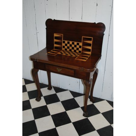 Georgianischer Mahagoni Spieltisch 1800  top erhalten