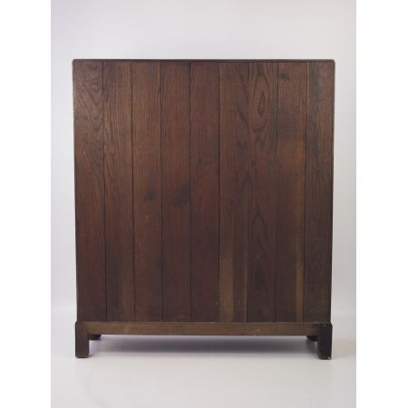 Antike Edwardianische Eichen Vitrine  1900