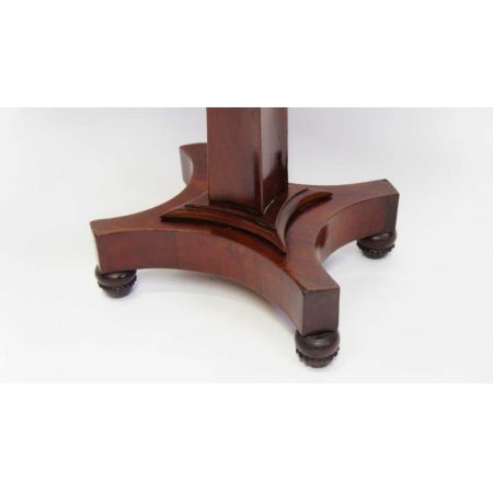 Antiker William IV Massivholz Mahagoni Tisch Weintisch Beistelltisch