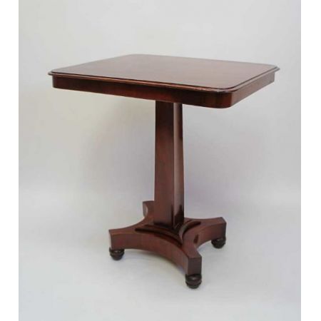 Antiker William IV Massivholz Mahagoni Tisch Weintisch Beistelltisch