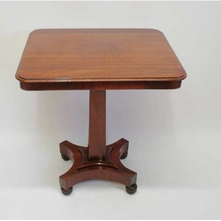 Antiker William IV Massivholz Mahagoni Tisch Weintisch Beistelltisch